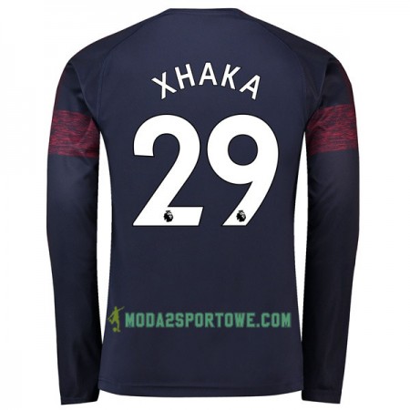 Koszulka Arsenal Xhaka 29 Wyjazdowe Stroje Piłkarskie 2018/19 Długi Rękaw